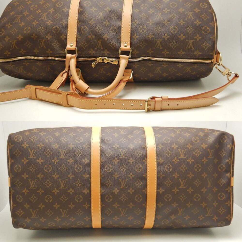 LOUIS VUITTON Authentic Brown Monogram Keepall 60 Boston Bag - Picture 7 of 10